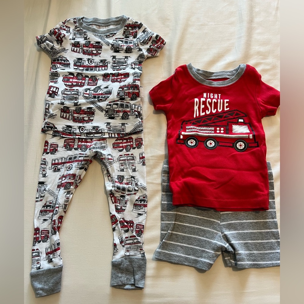 Firefighter theme pajamas
